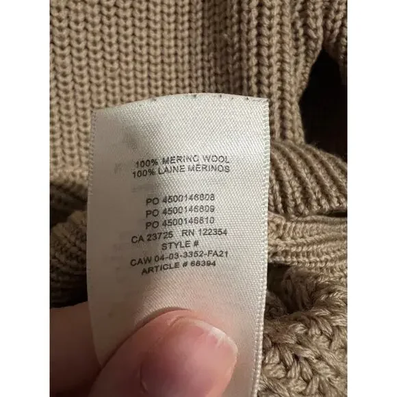 Wilfred Women's Montpellier Turtleneck Sweater Heather Constant Camel Size M - Picture 7 of 10